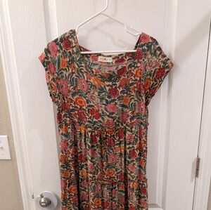 Natural Life Floral Patterned Dress